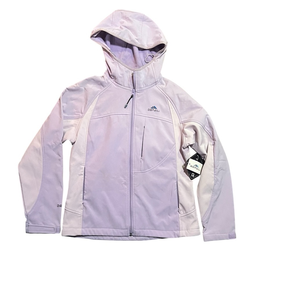Denali Hooded Soft Shell Jacket Women’s Medium Purple Fleece Lined NWT Full Zip
